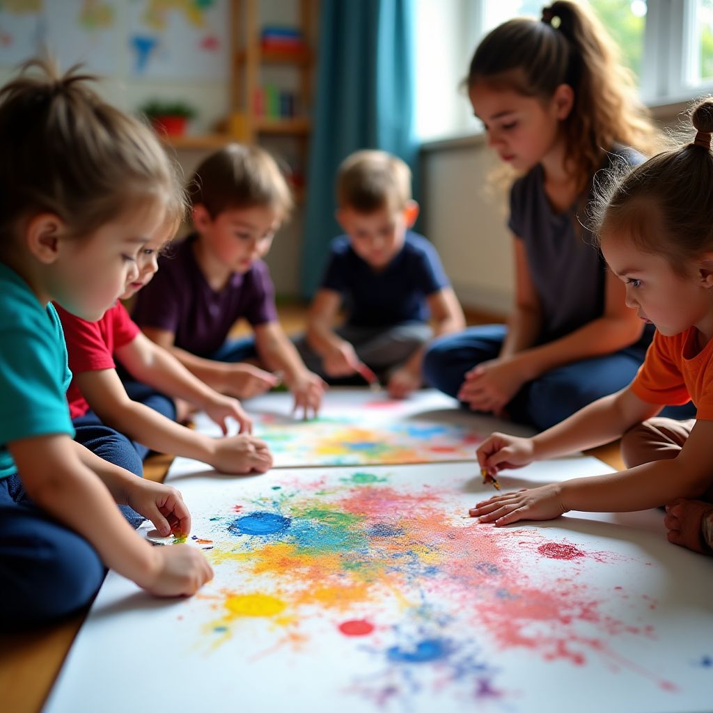 Children's workshop with Aboriginal artist