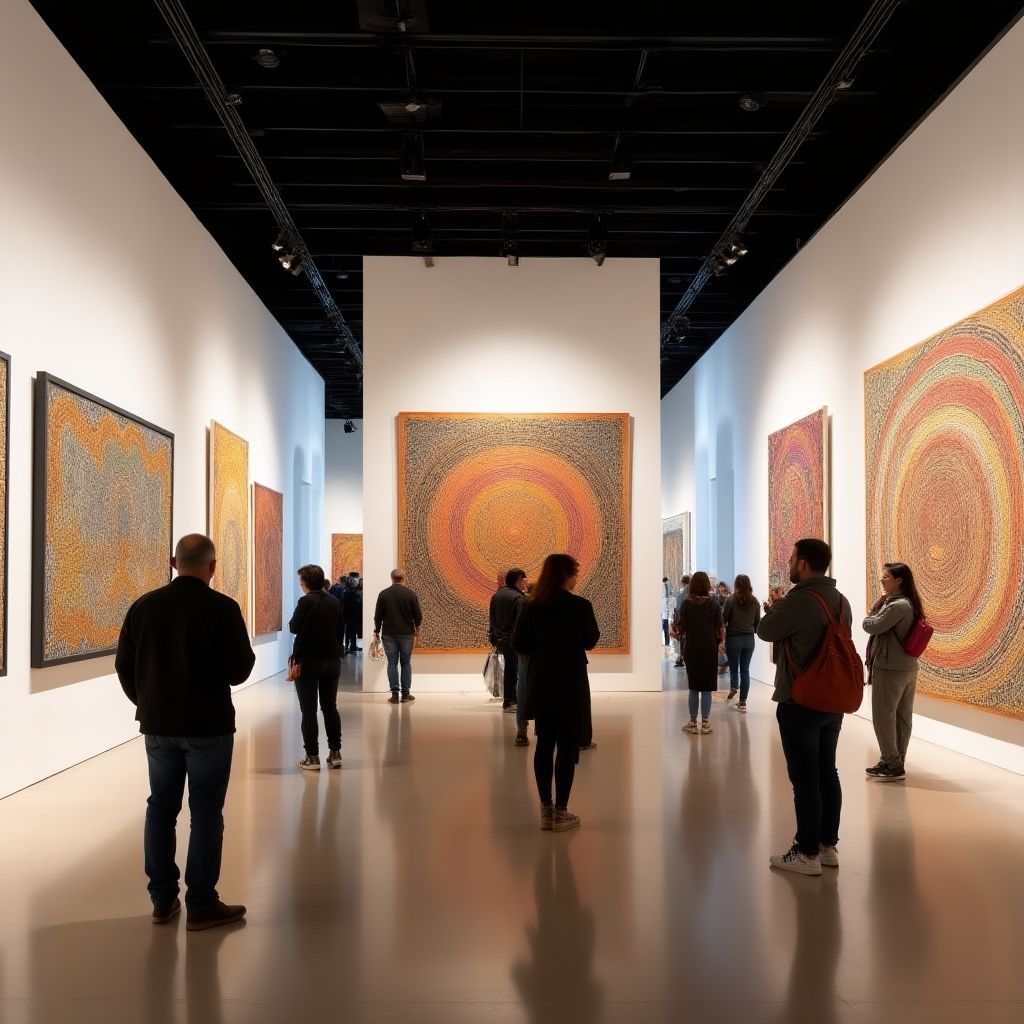 Contemporary Aboriginal art exhibition
