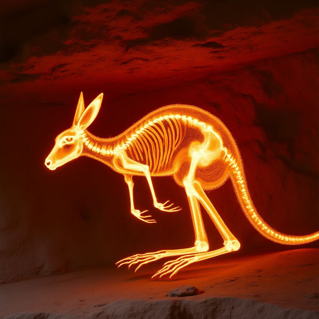 Ancient cave paintings from Kakadu