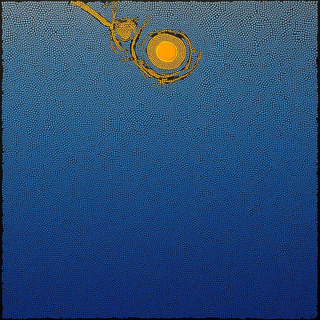 Contemporary Aboriginal canvas painting