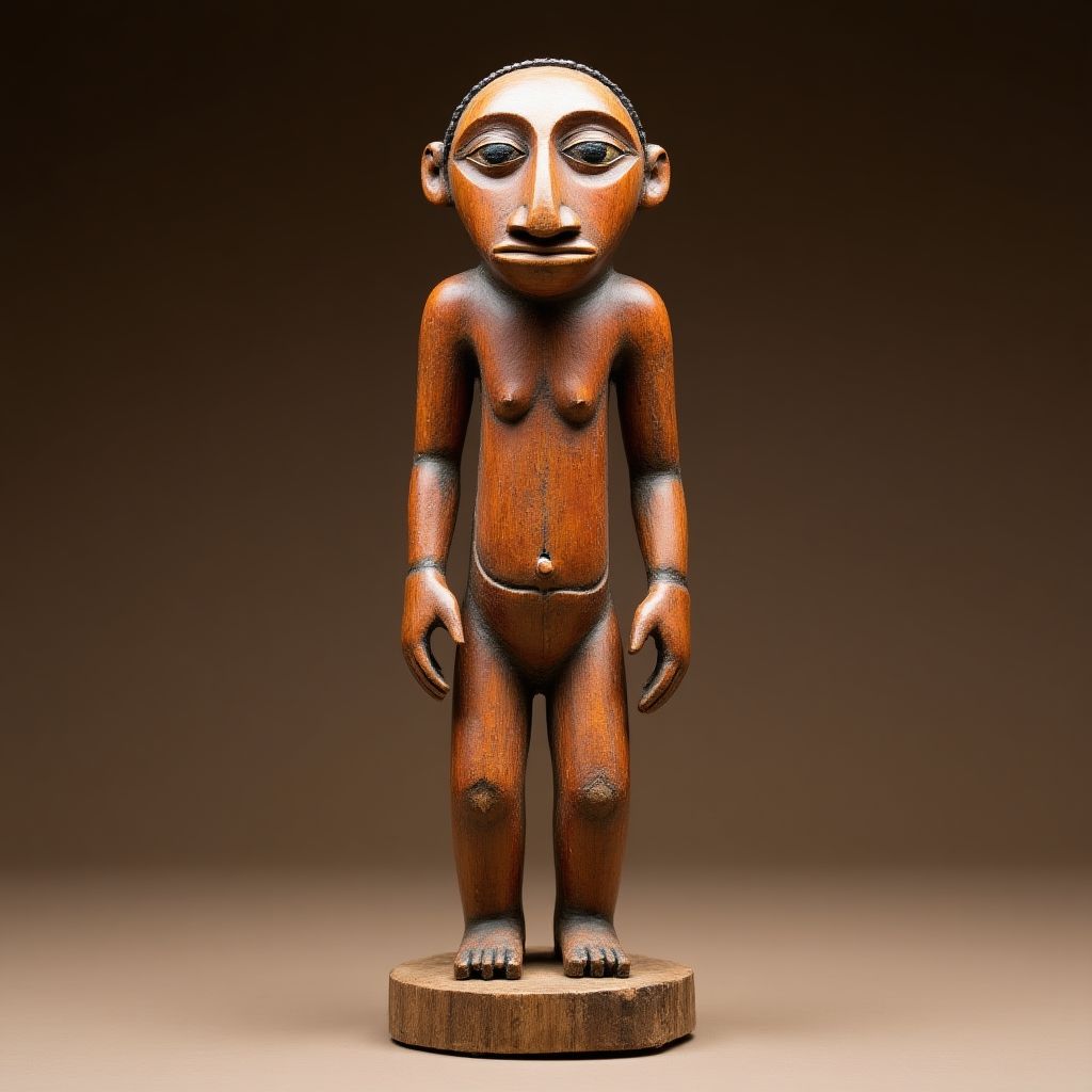 Aboriginal wood carving sculpture